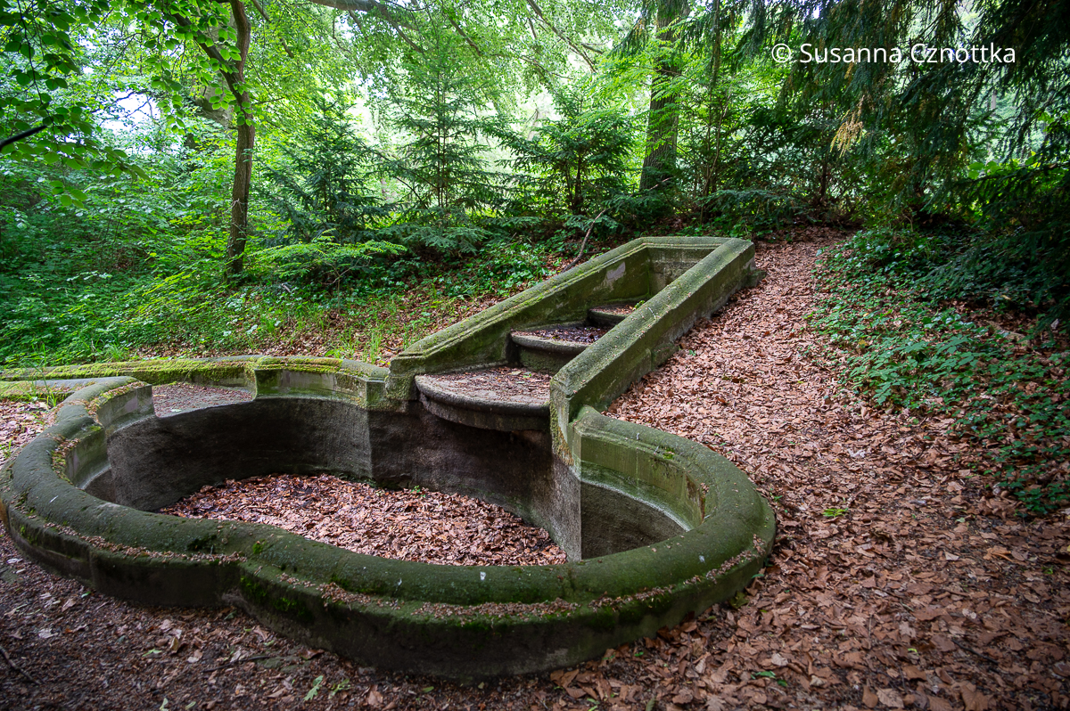 Ein restauriertes römisches Bad im Schlosspark Bendeleben