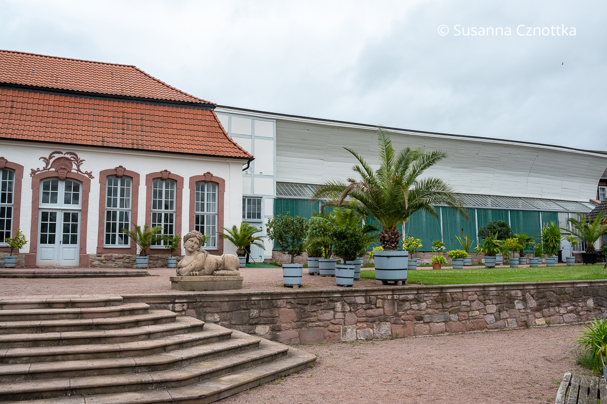 Die historische Orangerie im Barockdorf Bendeleben in der Region Südharz/Kyffhäuser