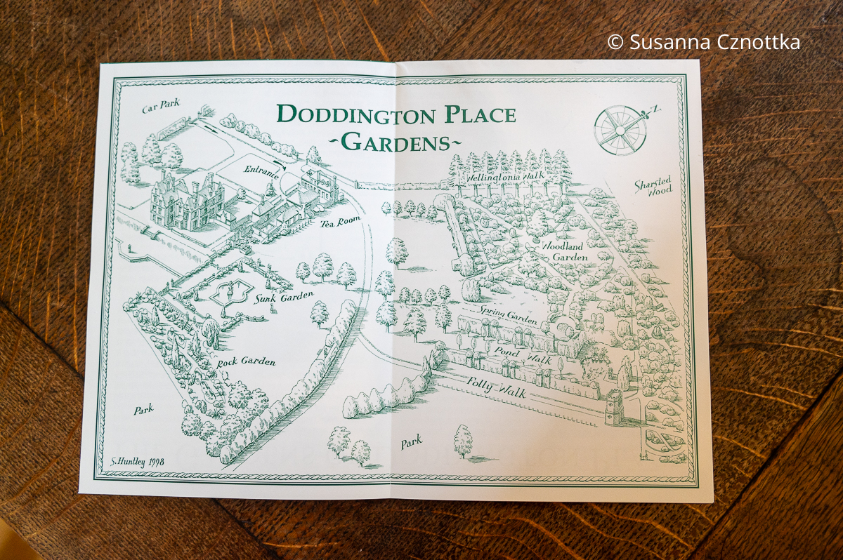 Englischer Garten: Karte von Doddington Place Gardens