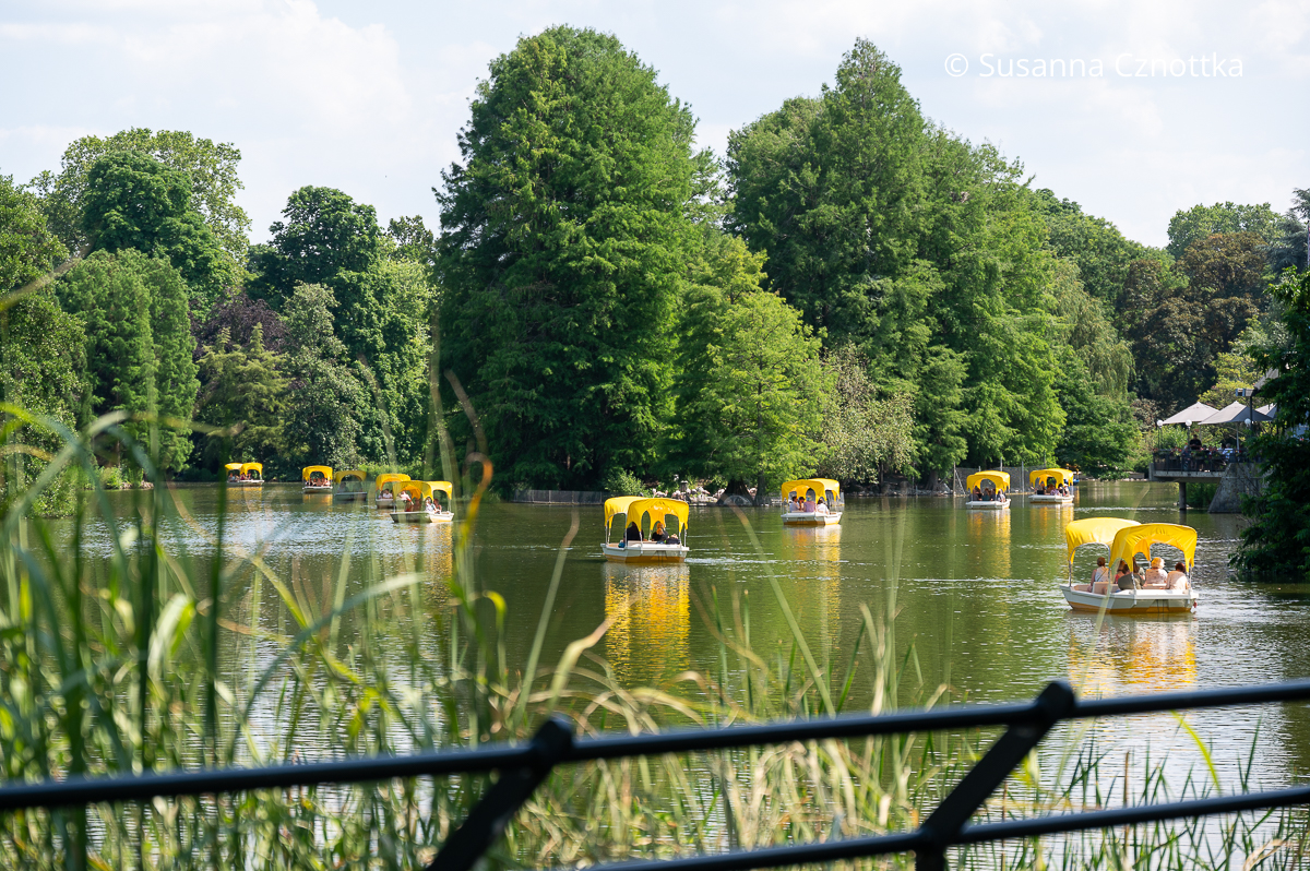 Entspannend: Gondeln auf dem Kutzerweiher im Luisenpark Mannheim